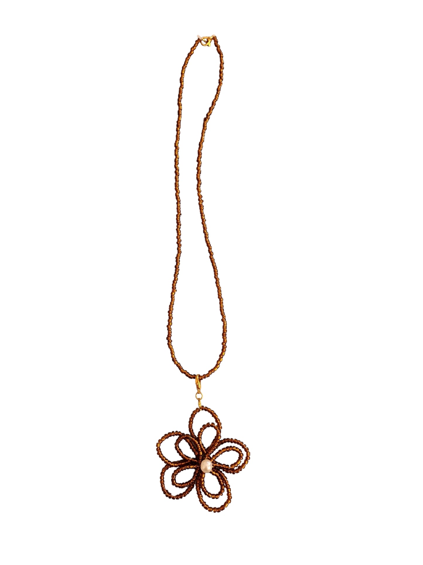 Flower Pendant – Amber