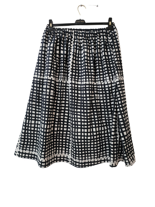 Black & White Grid Skirt
