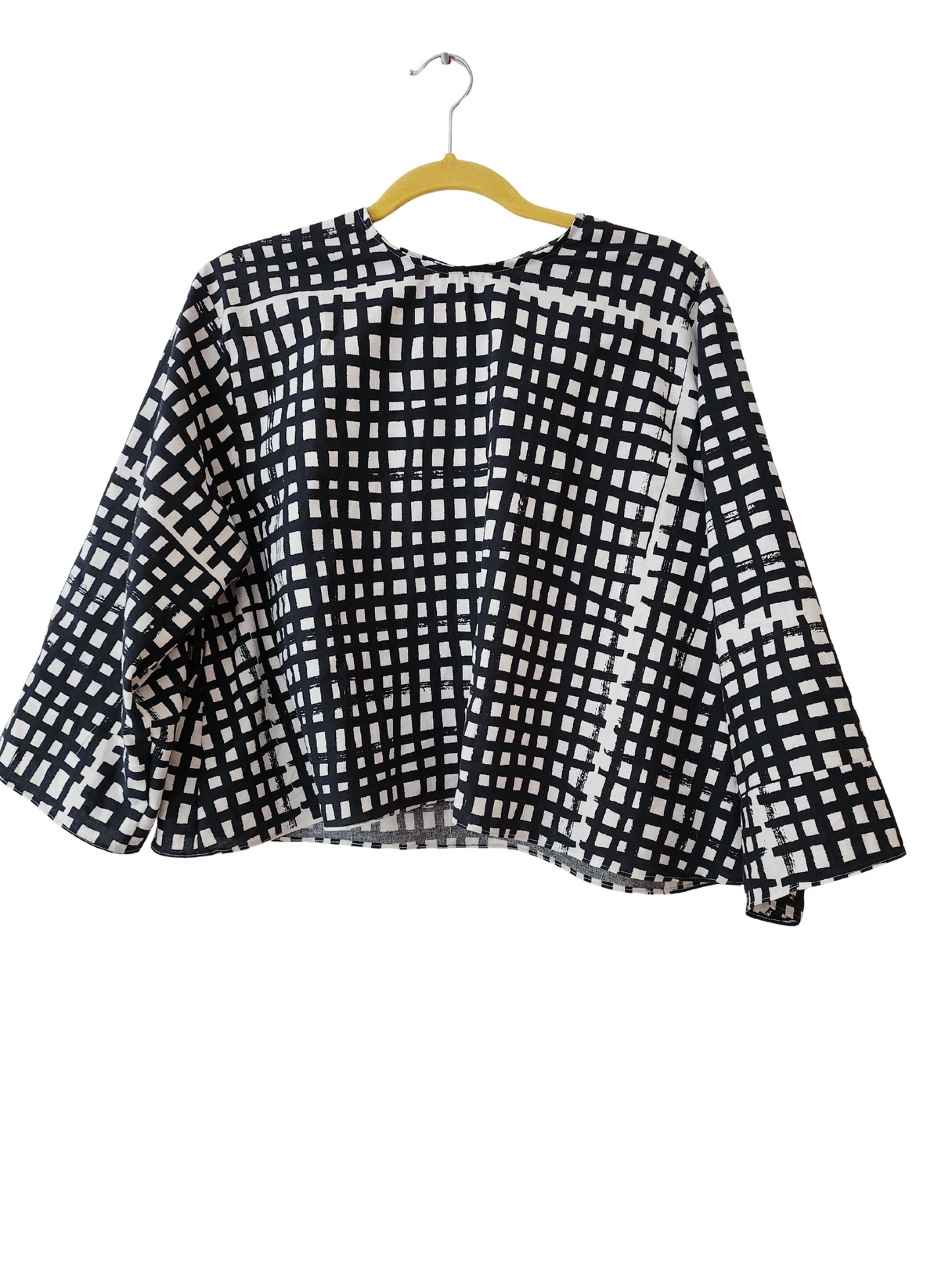 Grid Cotton Blouse