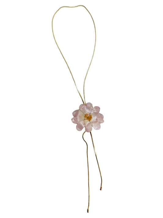 Floral Pendant Necklace – Blush Bloom