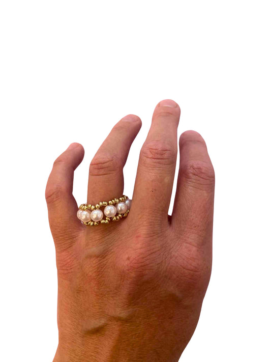 Classic Pearl Bead Ring