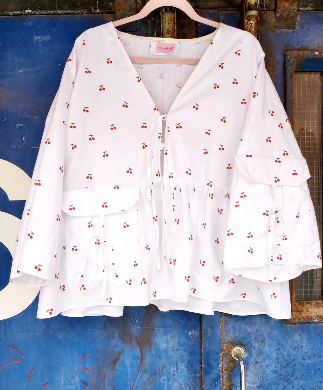 Cherry, Lemon or Strawberry Tie Blouse